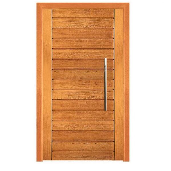Porta Pivotante Contemporânea - Madeira Maciça - Angelim Medi