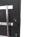 Porta Pivotante De Alumínio 210 X 100cm Com Friso E Fechadura