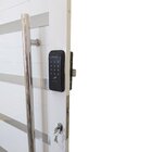 Porta Pivotante De Alumínio 210 X 100cm Com Friso E Fechadura