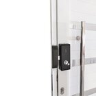 Porta Pivotante De Alumínio 210 X 100cm Com Friso E Fechadura