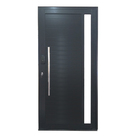 Porta Pivotante De Alumínio 210 X 100cm Com Visor E Fechadura