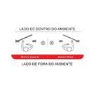 Porta Pivotante De Alumínio Branco Com Puxador Atlântica Prem