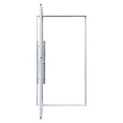 Porta Pivotante De Alumínio Branco Com Puxador Atlântica Prem