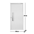 Porta Pivotante De Alumínio Branco Com Puxador Linha Veneza L