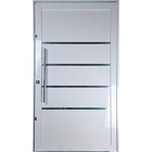 Porta Pivotante De Alumínio Lambril 2,10 X 1,20 Com Frisos Pu