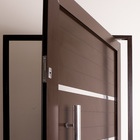 Porta Pivotante De Alumínio Lambril 2,20 X 1,30 Com Puxador 8