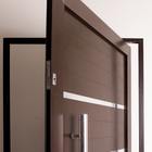 Porta Pivotante De Alumínio Lambril 2,20 X 1,30 Com Puxador 8