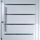 Porta Pivotante De Alumínio Lambril 2,40 X 1,20 Com Frisos Pu