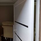 Porta Pivotante De Alumínio Lambril 2,40 X 1,20 Com Frisos Pu