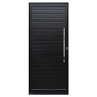 Porta Pivotante De Alumínio Preto Com Puxador Atlântica Premi