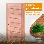 Porta Pivotante De Madeira Maciça Externa Direita - 210x100