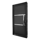 Porta Pivotante Em Aço Preto 219x108x14 Cm Direita Ideal Crv