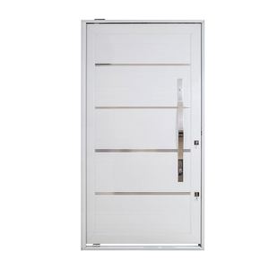 Porta Pivotante Em Alumínio 215 X 100 X 10 Cm Com Friso ...