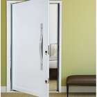 Porta Pivotante Em Alumínio 215 X 120 X 10 Cm Direita Branco