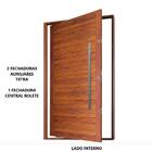 Porta Pivotante Em Alumínio Madeiro Premium Direita - 220x120
