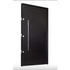 Porta Pivotante Em Alumínio Premium Preto Direita - 220x120
