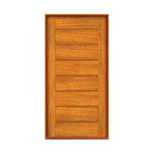 Porta com Batente Pivotante Decorada Madeira Maciça Horizontal Cedro Arana Sob Medida Galon