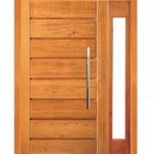 Porta Pivotante Horizontal Com Visor Lateral - Madeira Maciça