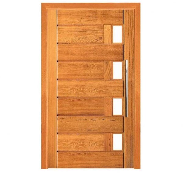 Porta Pivotante Jundiaí - Madeira Maciça - Angelim Medida Fin