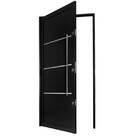 Porta Pivotante Lambri Em Alumínio 221 X 127 X 11 Cm Puxador