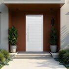 Porta Pivotante Lambri Liso E Puxador Cromado De 86cm Magnum