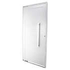 Porta Pivotante Lambri Puxador Reto Em Alumínio Branco 215x90