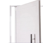 Porta Pivotante Lambril Aluminio Branco Com Puxador 2.10x0.90