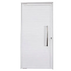 Porta Pivotante Lambril Aluminio Branco Com Puxador 2.10x1.00