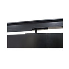 Porta Pivotante Lambril Aluminio Preto Com Friso E Puxador 2.