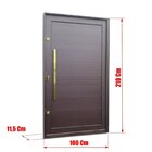 Porta Pivotante Lambril Com Puxador Elite 216x100 Abertura Es