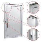 Porta Pivotante Lambril Com Puxador Elite 216x130 Abertura Es