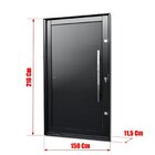 Porta Pivotante Lambril Com Puxador Elite 216x150cm Abertura