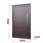 Porta Pivotante Lambril Com Puxador Elite 240x150 Abertura Di