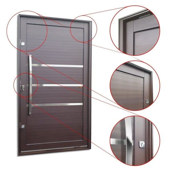Porta Pivotante Lambril Evolution Com Puxador Elite 216x120