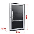 Porta Pivotante Lambril Evolution Com Puxador Elite 240x130 A