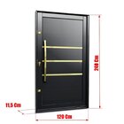 Porta Pivotante Lambril Evolution Com Puxador Lado Esquerdo E