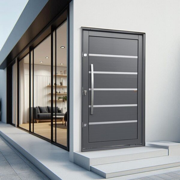 バリー Porta Pivotante Lambril Premium Com Puxador Elite 216x150 Abertura