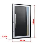 Porta Pivotante Lambril Visione Com Puxador Elite 216x100 Abe