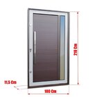 Porta Pivotante Lambril Visione Com Puxador Elite 216x100 Abe