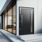 Porta Pivotante Lambril Visione Com Puxador Elite 216x150cm A