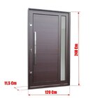 Porta Pivotante Lambril Visione Com Puxador Elite 240cmx120cm
