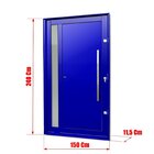 Porta Pivotante Lambril Visione Com Puxador Elite 240cmx150cm