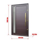 Porta Pivotante Lambril Visione Com Puxador Elite 240x120 Abe