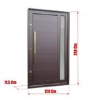 Porta Pivotante Lambril Visione Com Puxador Elite 240x120 Abe