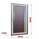 Porta Pivotante Lambril Visione Com Puxador Elite 240x130 Abe