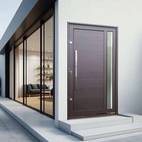 Porta Pivotante Lambril Visione Com Puxador Elite 240x130 Abe