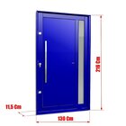 Porta Pivotante Lambril Visione Com Puxador Lado Esquerdo Eli