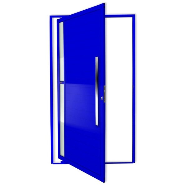 Porta Pivotante Lambril Visione Com Puxador Super 210cm X 100