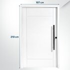 Porta Pivotante Maciça 214x107cm Eucalipto Pm95 Clean Cruzeir