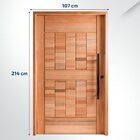 Porta Pivotante Maciça 214x107cm Eucalipto Pm96 Cruzeiro Port